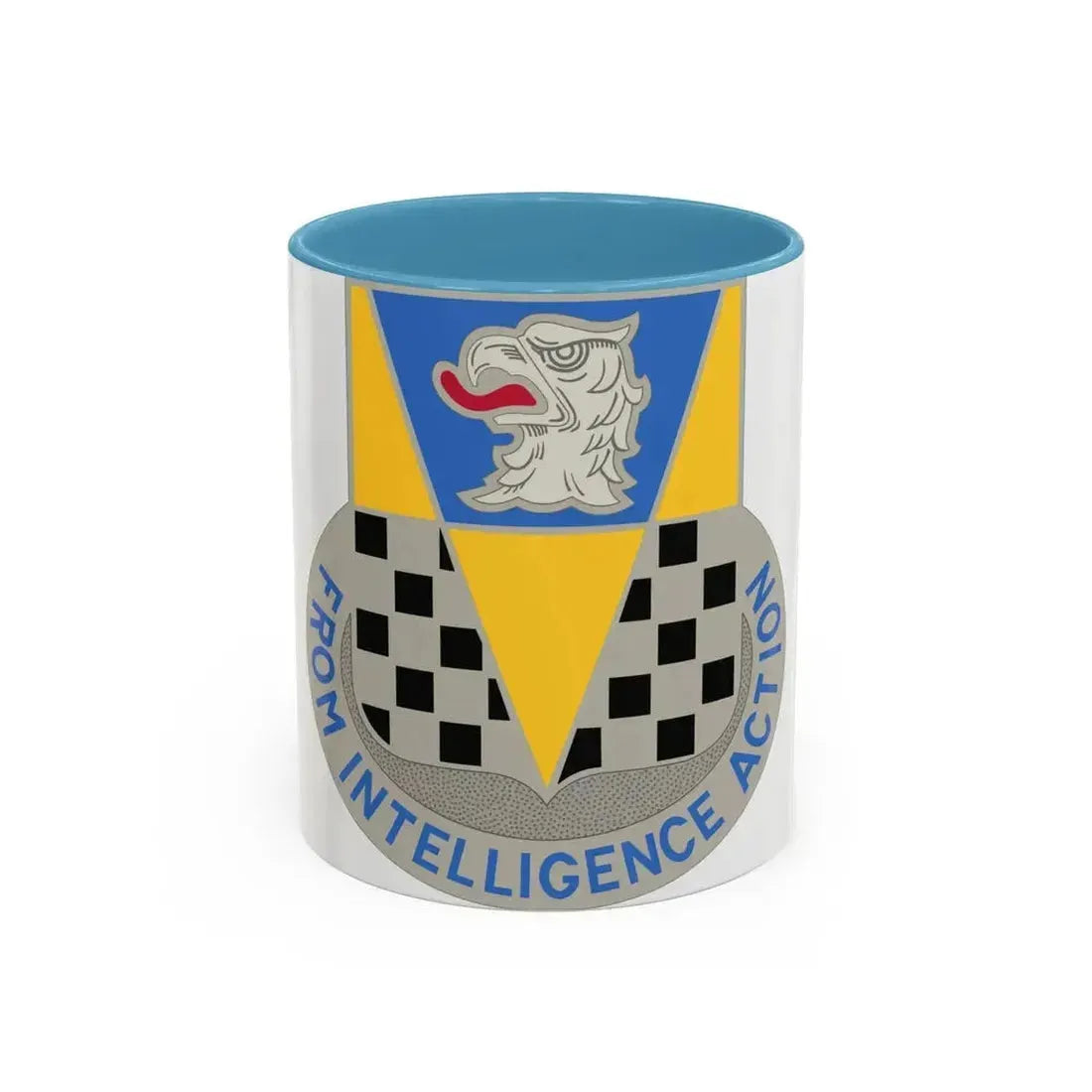 326 Military Intelligence Battalion (U.S. Army) Accent Coffee Mug 11oz Light Blue - Go Mug Yourself