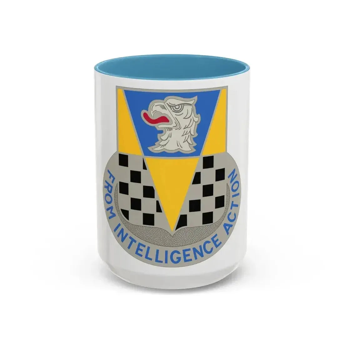326 Military Intelligence Battalion (U.S. Army) Accent Coffee Mug 15oz Light Blue - Go Mug Yourself