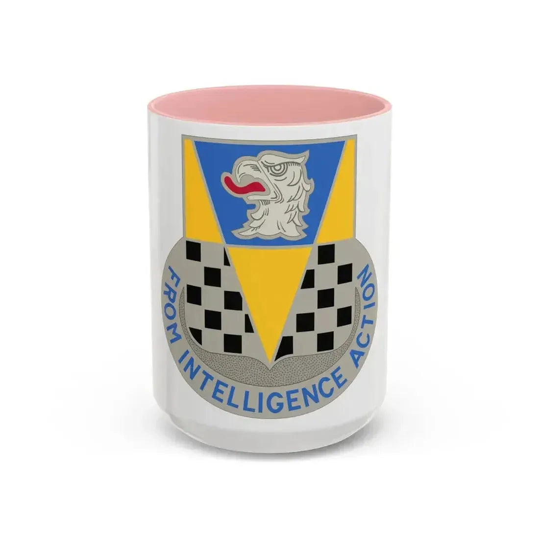 326 Military Intelligence Battalion (U.S. Army) Accent Coffee Mug 15oz Pink - Go Mug Yourself