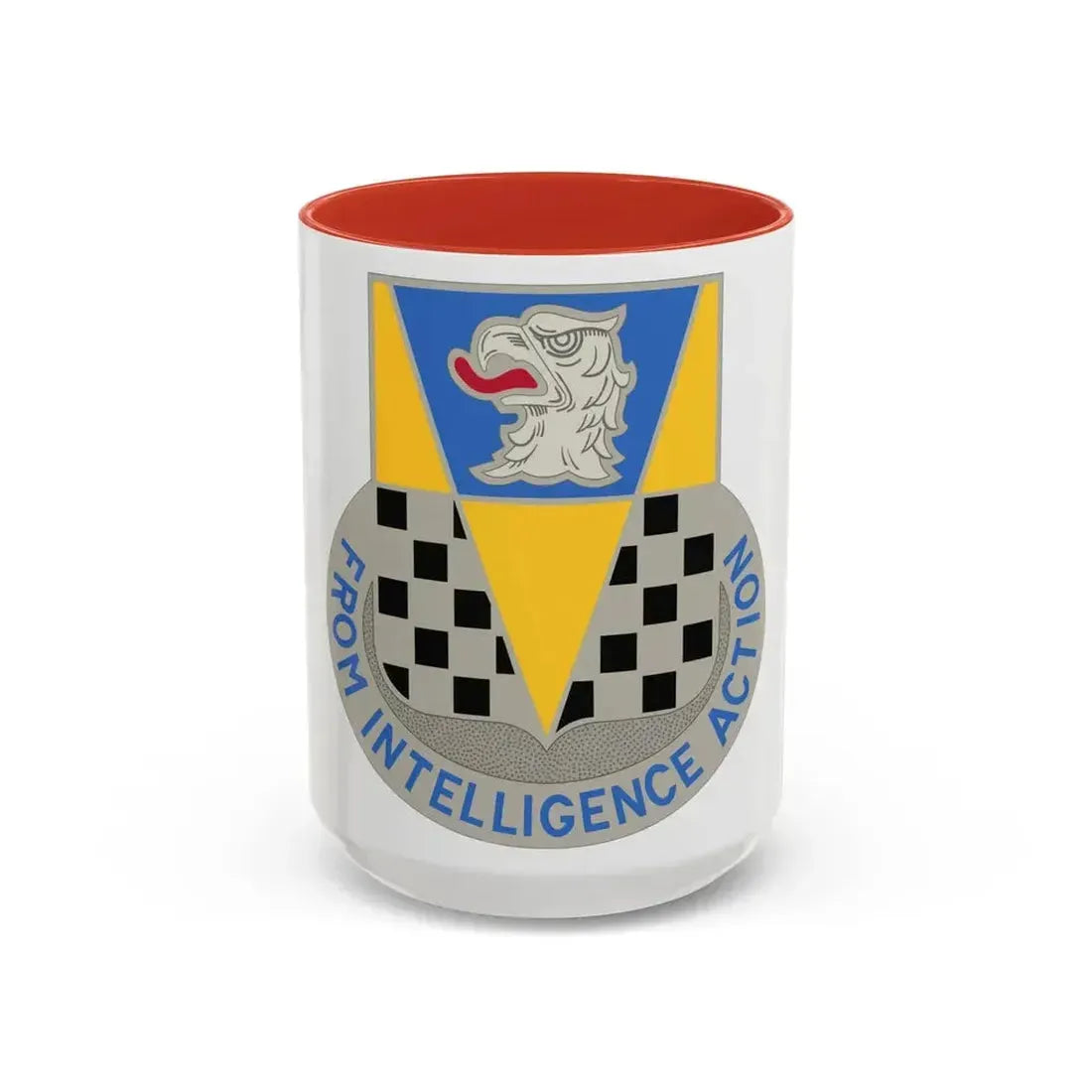 326 Military Intelligence Battalion (U.S. Army) Accent Coffee Mug 15oz Red - Go Mug Yourself