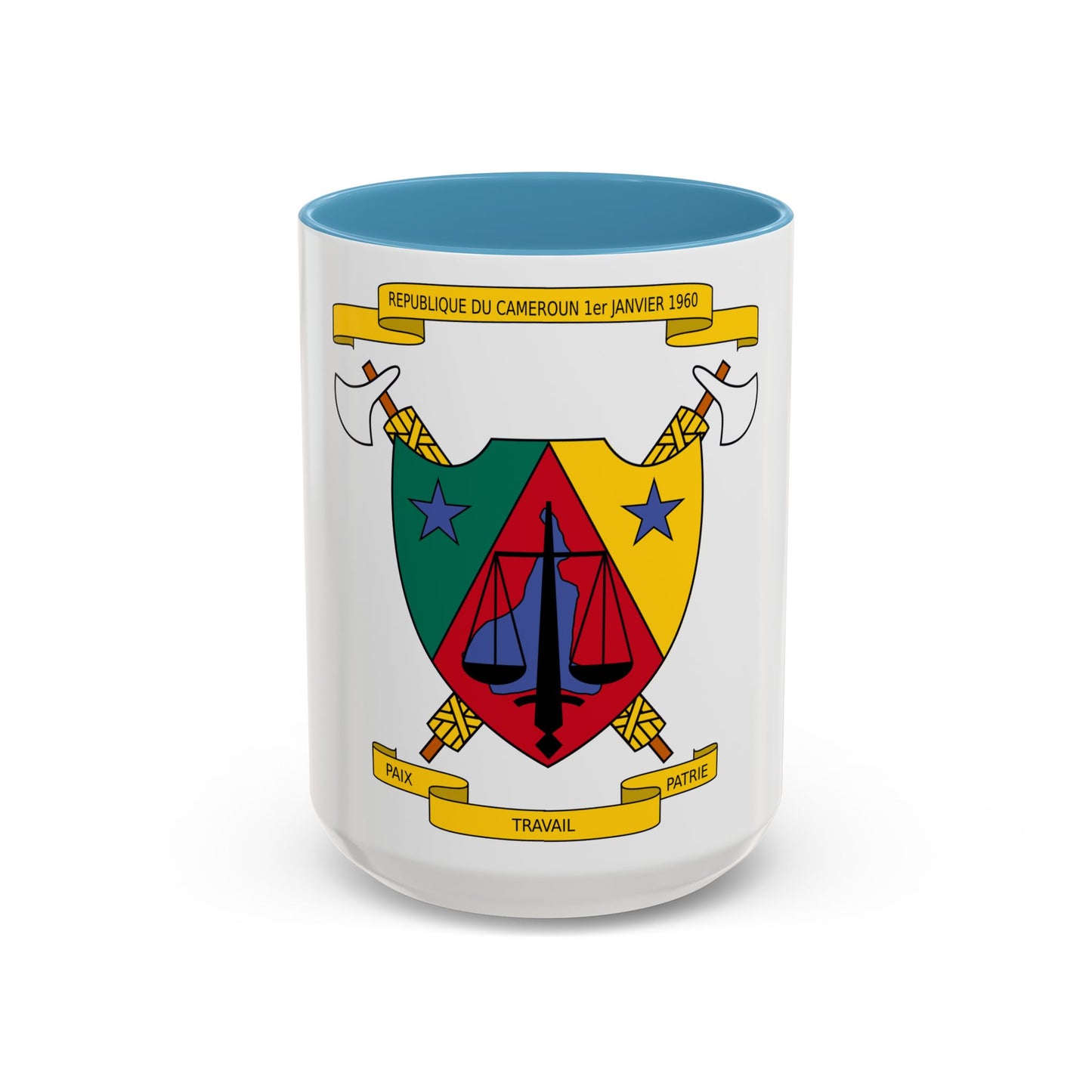 Coat of Arms of Cameroon (1961-1975) - Accent Coffee Mug