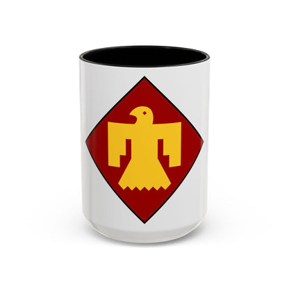 45th Infantry insignia thunderbird (U.S. Army) Accent Coffee Mug