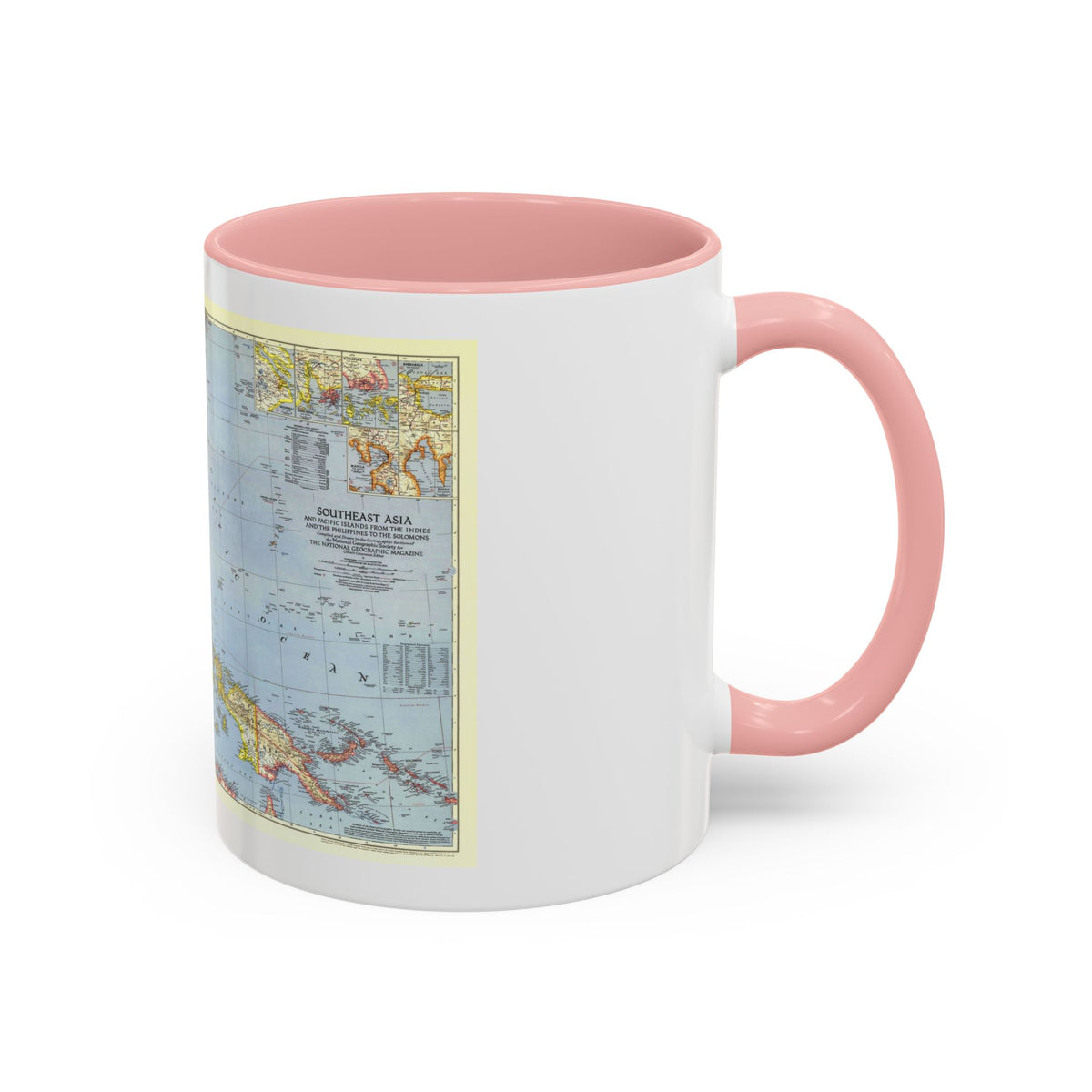 Asia - Southeast (1944) (Map) Accent Coffee Mug