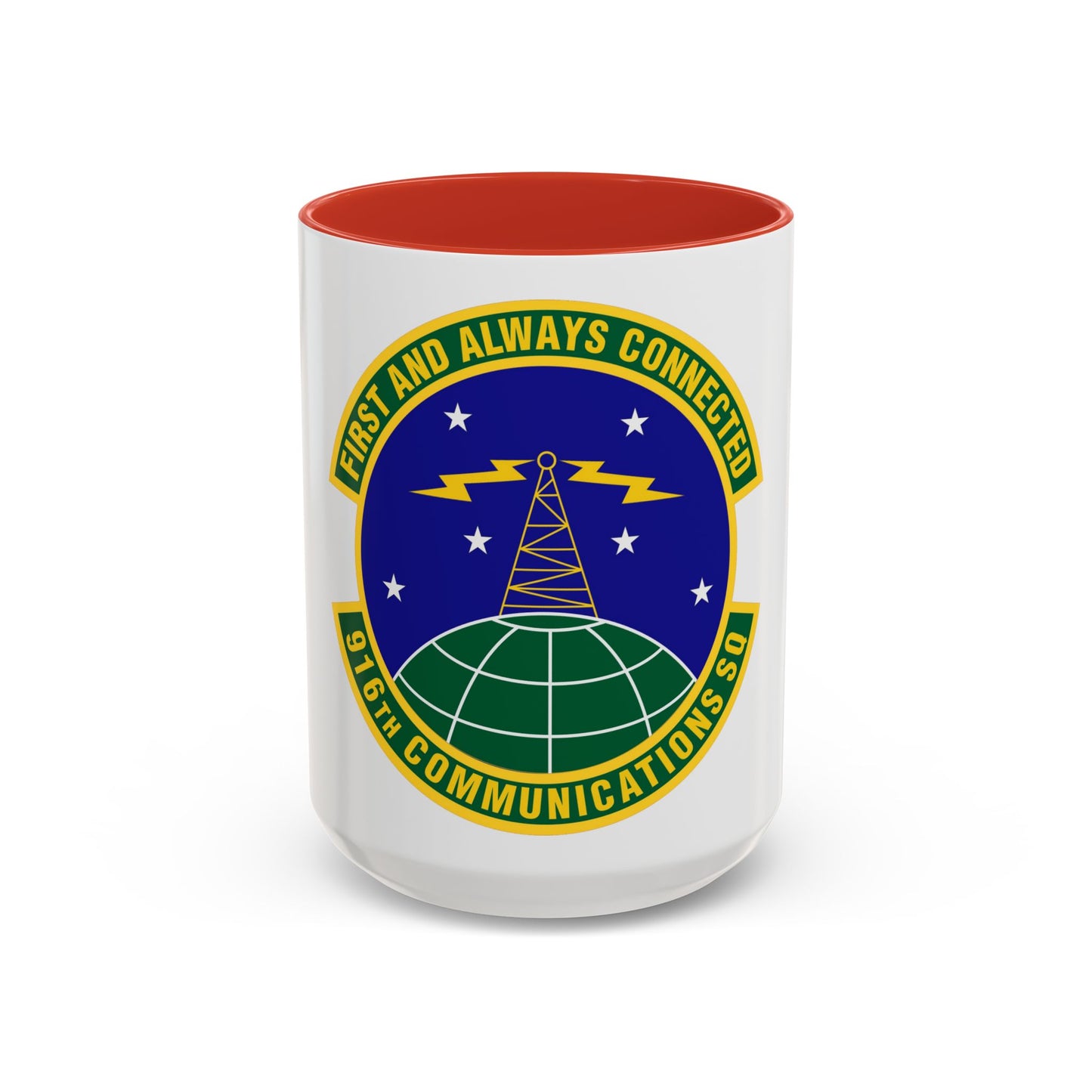 916th Communications Squadron (U.S. Air Force) Accent Coffee Mug