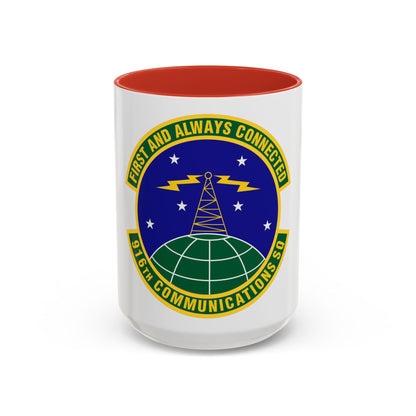 916th Communications Squadron (U.S. Air Force) Accent Coffee Mug