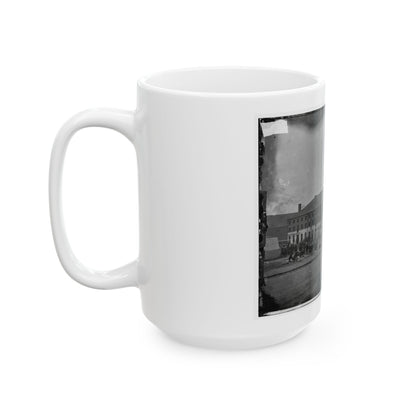 Richmond, Va. Front And Side View Of Libby Prison (U.S. Civil War) White Coffee Mug