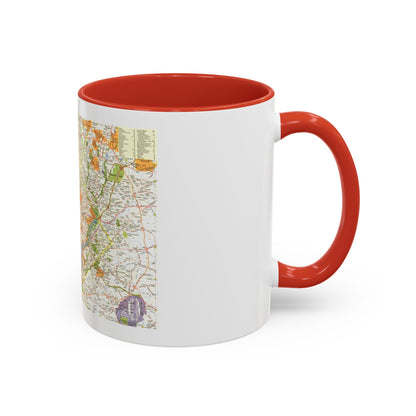 USA - Washington, Suburban (1964) (Map) Accent Coffee Mug