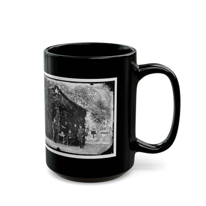 Bealeton, Virginia. General Marsena R. Patrick And Staff(2) (U.S. Civil War) Black Coffee Mug