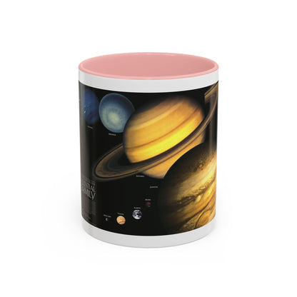 Space - The Solar System - Our Celestial Family (1990) (Map) Accent Coffee Mug