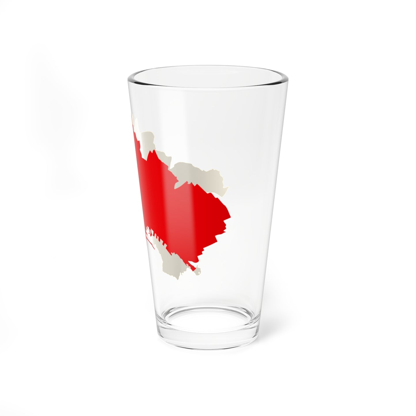 Flag map of Naples (Italy) Pint Glass 16oz