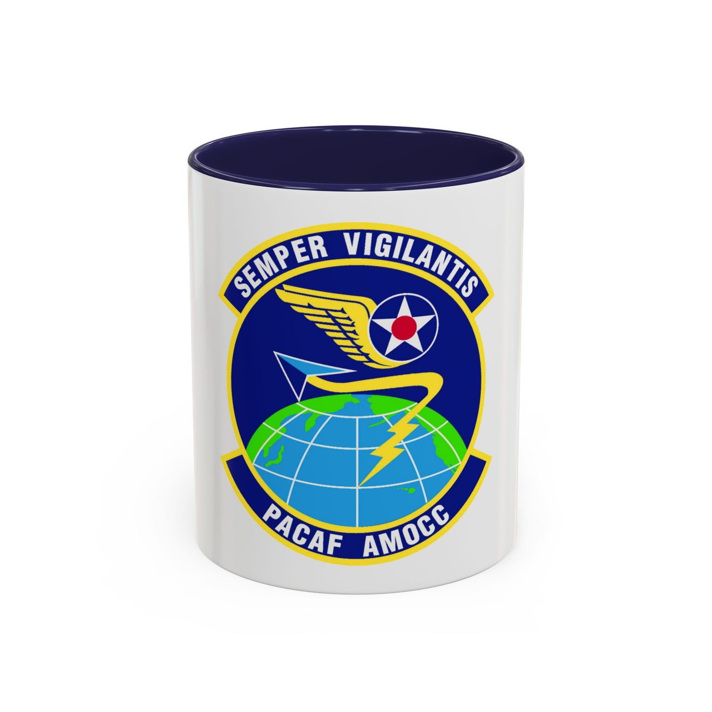 PACAF Air Mobility Operations Control Center (U.S. Air Force) Accent Coffee Mug