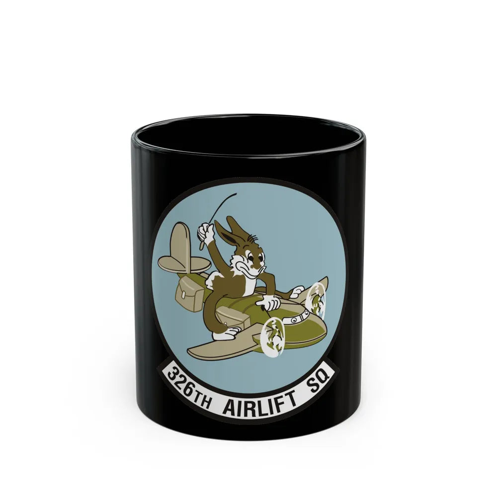 326th Airlift Squadron (U.S. Air Force) Black Coffee Mug-11oz-Go Mug Yourself