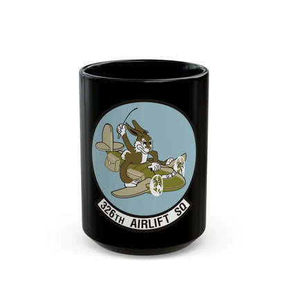 326th Airlift Squadron (U.S. Air Force) Black Coffee Mug-15oz-Go Mug Yourself