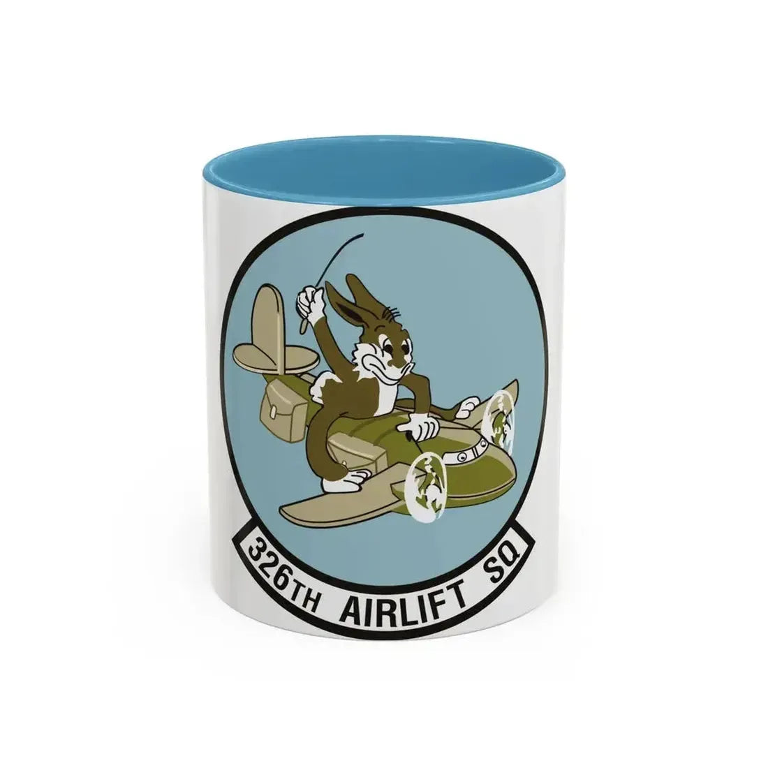 326th Airlift Squadron (U.S. Air Force) Accent Coffee Mug 11oz Light Blue - Go Mug Yourself