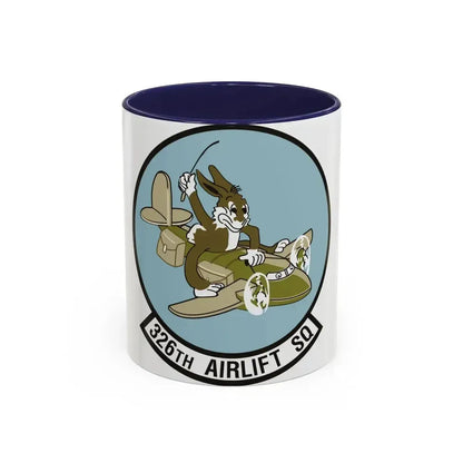 326th Airlift Squadron (U.S. Air Force) Accent Coffee Mug 11oz Navy - Go Mug Yourself
