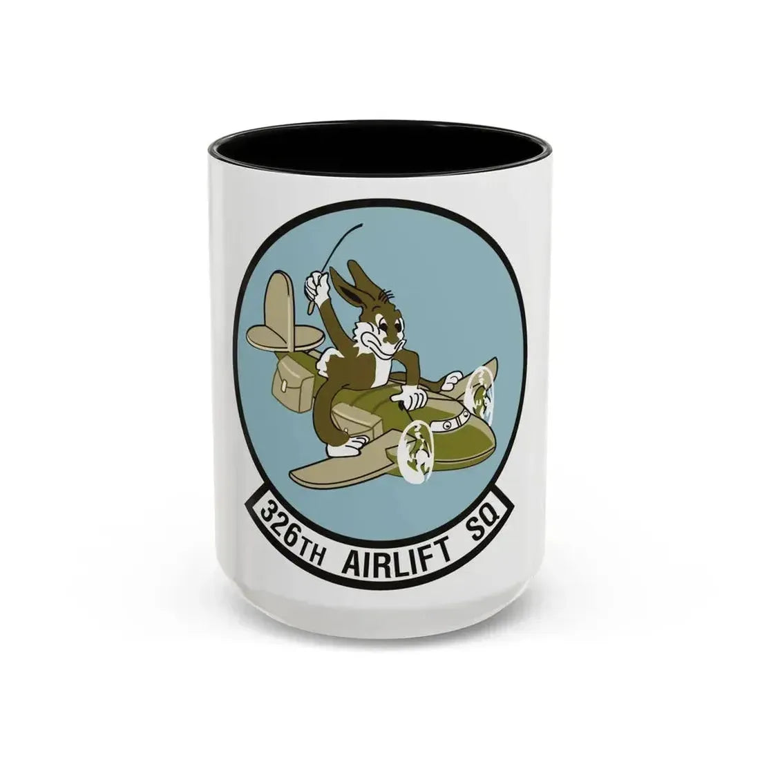 326th Airlift Squadron (U.S. Air Force) Accent Coffee Mug 15oz Black - Go Mug Yourself