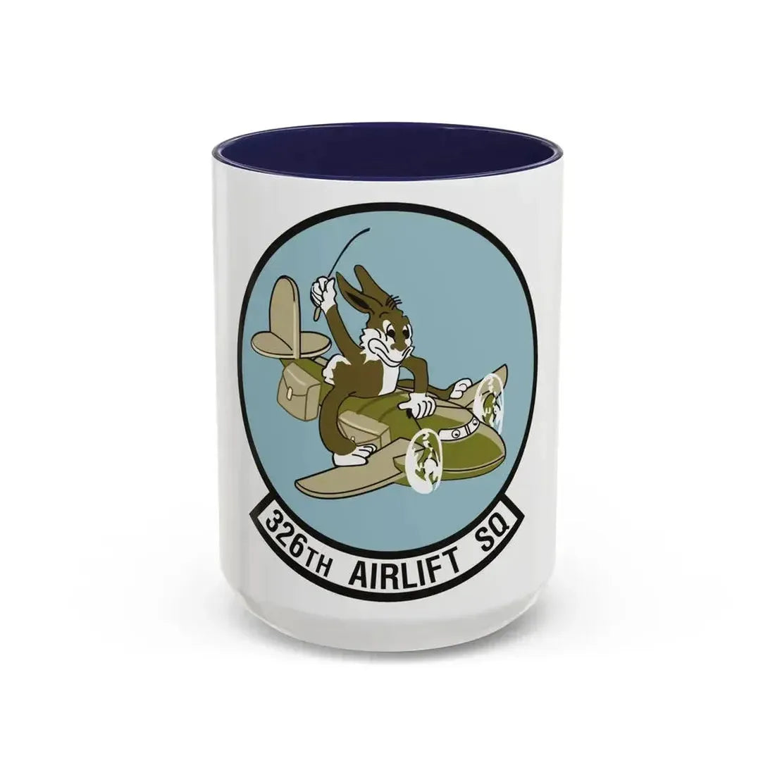 326th Airlift Squadron (U.S. Air Force) Accent Coffee Mug 15oz Navy - Go Mug Yourself