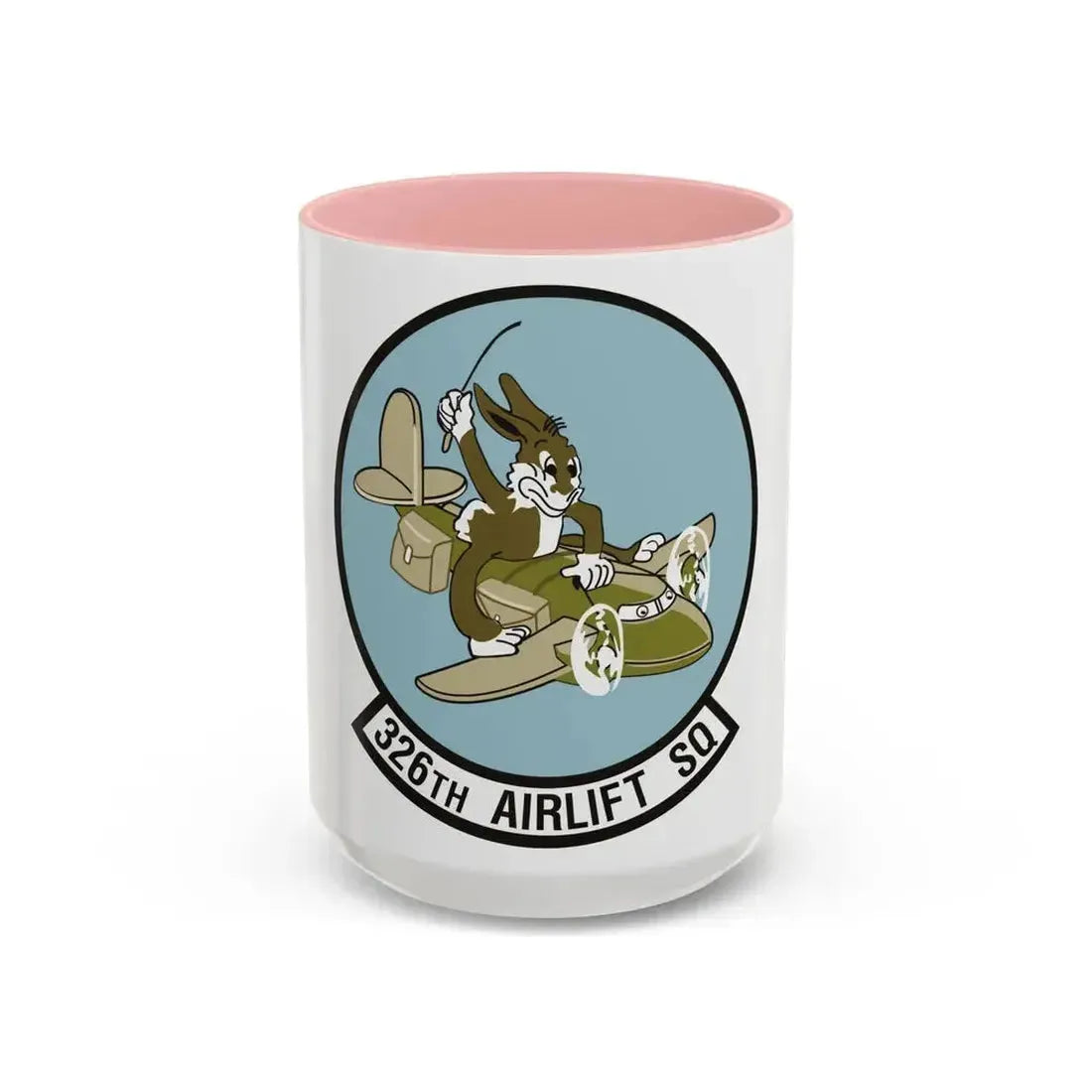 326th Airlift Squadron (U.S. Air Force) Accent Coffee Mug 15oz Pink - Go Mug Yourself