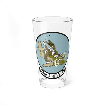 326th Airlift Squadron (U.S. Air Force) Pint Glass 16oz 16oz - Go Mug Yourself