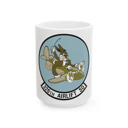 326th Airlift Squadron (U.S. Air Force) White Coffee Mug 15oz - Go Mug Yourself