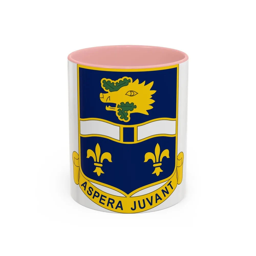 326th Infantry Regiment (U.S. Army) Accent Coffee Mug-11oz-Pink-Go Mug Yourself