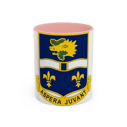 326th Infantry Regiment (U.S. Army) Accent Coffee Mug-11oz-Pink-Go Mug Yourself