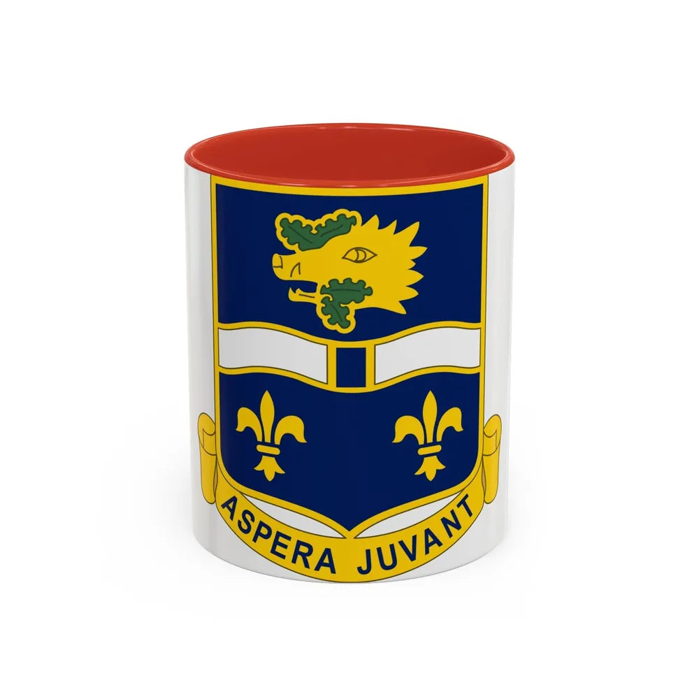 326th Infantry Regiment (U.S. Army) Accent Coffee Mug-11oz-Red-Go Mug Yourself