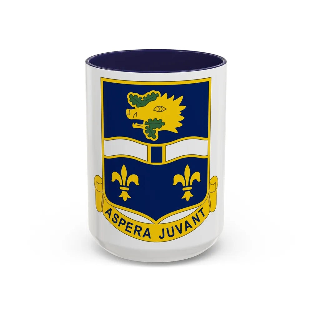 326th Infantry Regiment (U.S. Army) Accent Coffee Mug-15oz-Navy-Go Mug Yourself