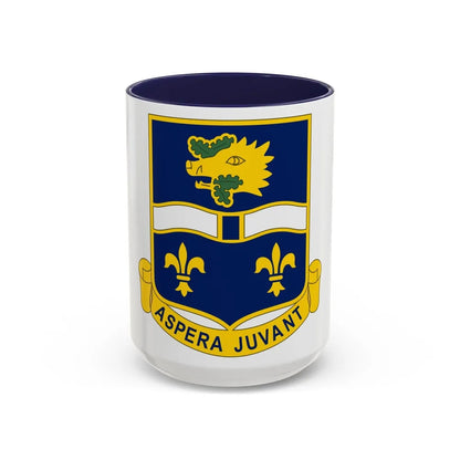 326th Infantry Regiment (U.S. Army) Accent Coffee Mug-15oz-Navy-Go Mug Yourself