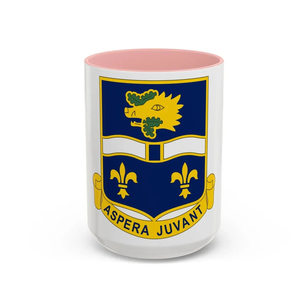 326th Infantry Regiment (U.S. Army) Accent Coffee Mug-15oz-Pink-Go Mug Yourself