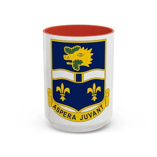 326th Infantry Regiment (U.S. Army) Accent Coffee Mug 15oz Red - Go Mug Yourself
