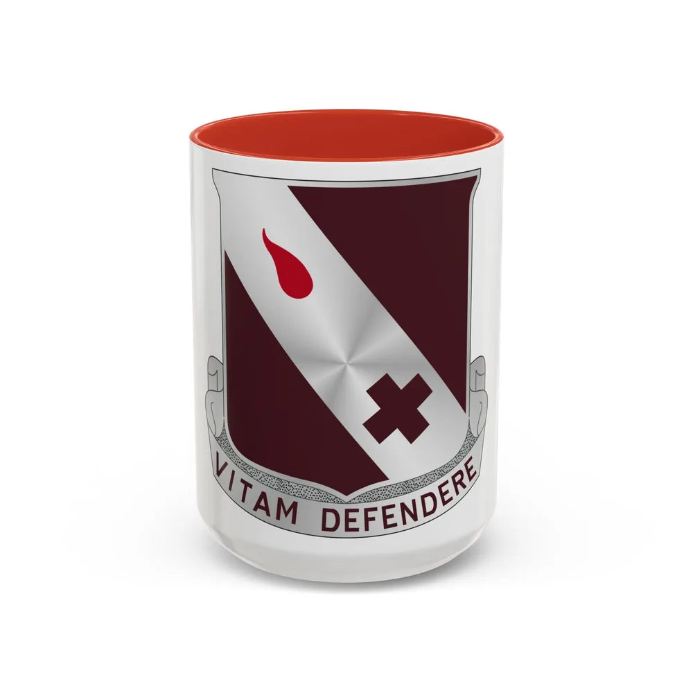 327 Medical Battalion (U.S. Army) Accent Coffee Mug-11oz-Red-Go Mug Yourself