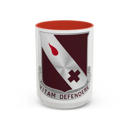 327 Medical Battalion (U.S. Army) Accent Coffee Mug 11oz Red - Go Mug Yourself