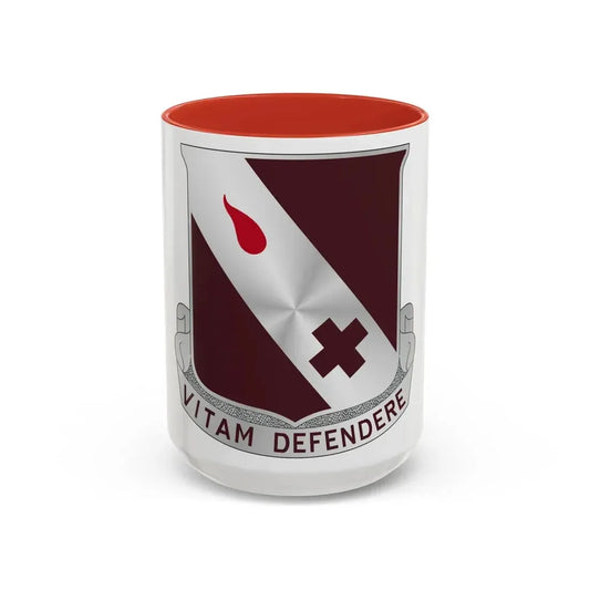 327 Medical Battalion (U.S. Army) Accent Coffee Mug 11oz Red - Go Mug Yourself