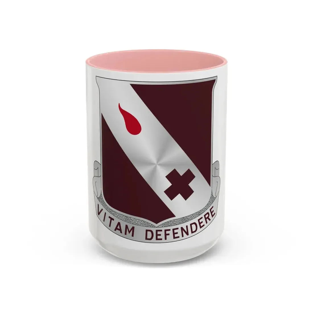 327 Medical Battalion (U.S. Army) Accent Coffee Mug 15oz Pink - Go Mug Yourself