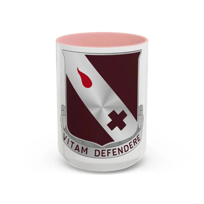 327 Medical Battalion (U.S. Army) Accent Coffee Mug 15oz Pink - Go Mug Yourself