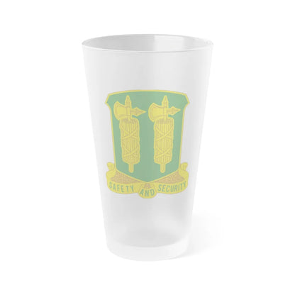 327 Military Police Battalion (U.S. Army) Frosted Pint Glass 16oz-Go Mug Yourself