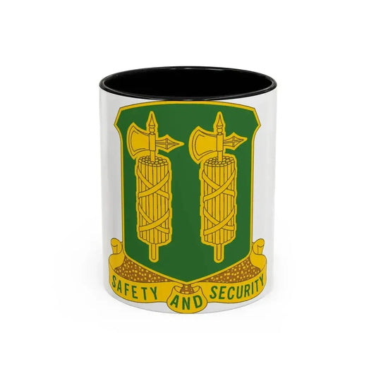 327 Military Police Battalion (U.S. Army) Accent Coffee Mug 11oz Black - Go Mug Yourself