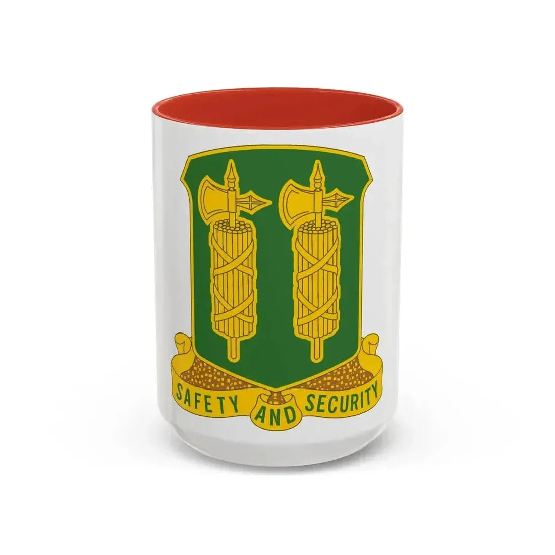 327 Military Police Battalion (U.S. Army) Accent Coffee Mug 15oz Red - Go Mug Yourself