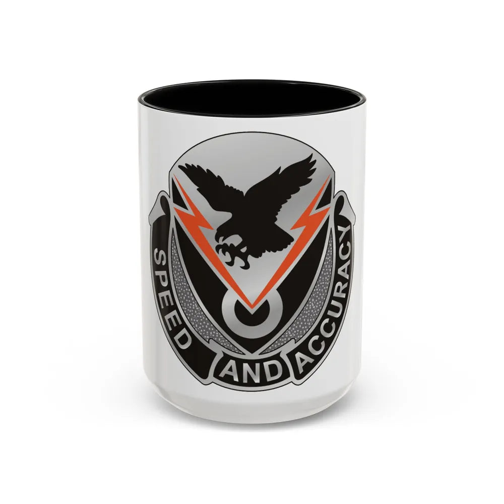 327 Signal Battalion (U.S. Army) Accent Coffee Mug-15oz-Black-Go Mug Yourself