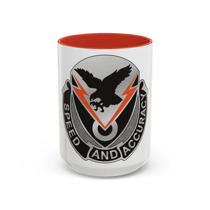 327 Signal Battalion (U.S. Army) Accent Coffee Mug-15oz-Red-Go Mug Yourself