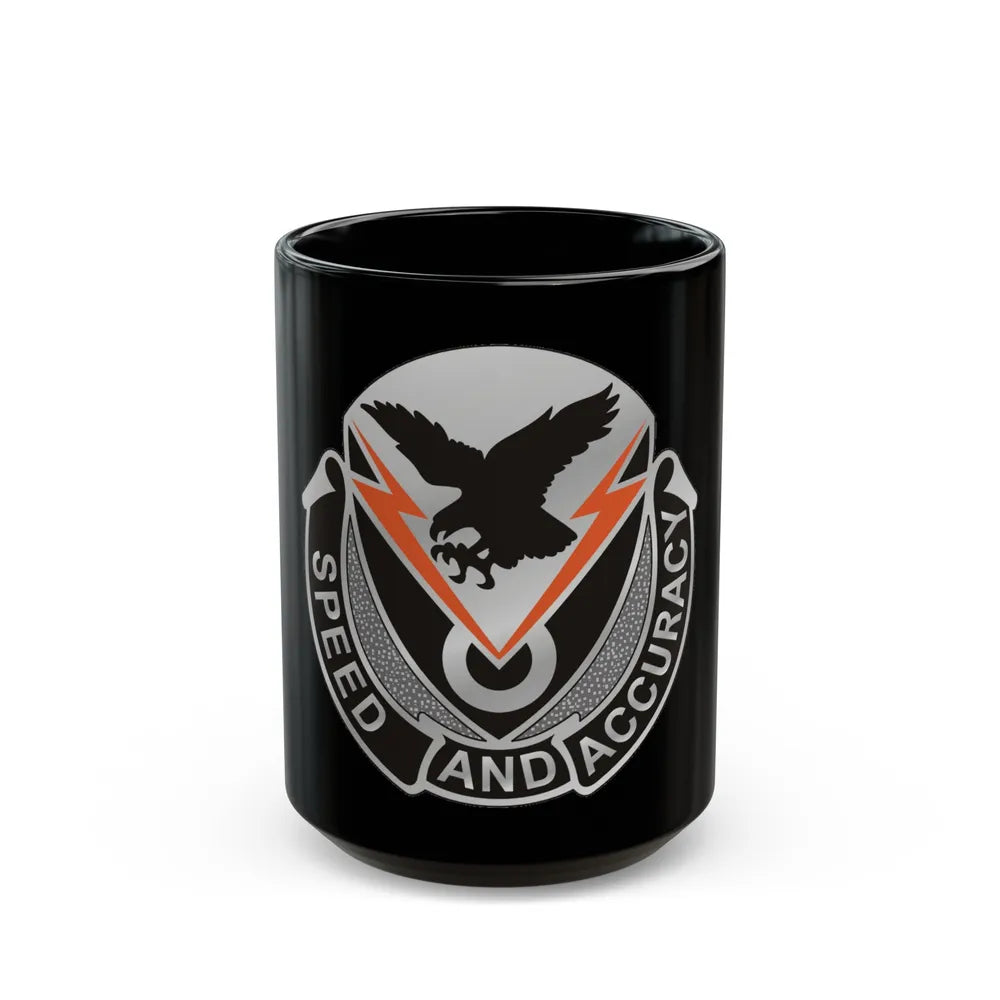 327 Signal Battalion (U.S. Army) Black Coffee Mug-15oz-Go Mug Yourself