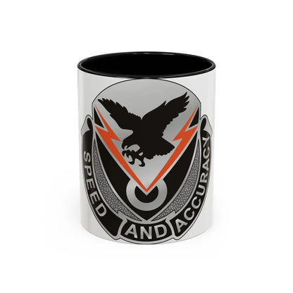 327 Signal Battalion (U.S. Army) Accent Coffee Mug 11oz Black - Go Mug Yourself