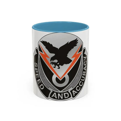 327 Signal Battalion (U.S. Army) Accent Coffee Mug 11oz Light Blue - Go Mug Yourself