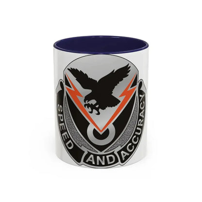 327 Signal Battalion (U.S. Army) Accent Coffee Mug 11oz Navy - Go Mug Yourself