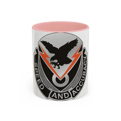 327 Signal Battalion (U.S. Army) Accent Coffee Mug 11oz Pink - Go Mug Yourself