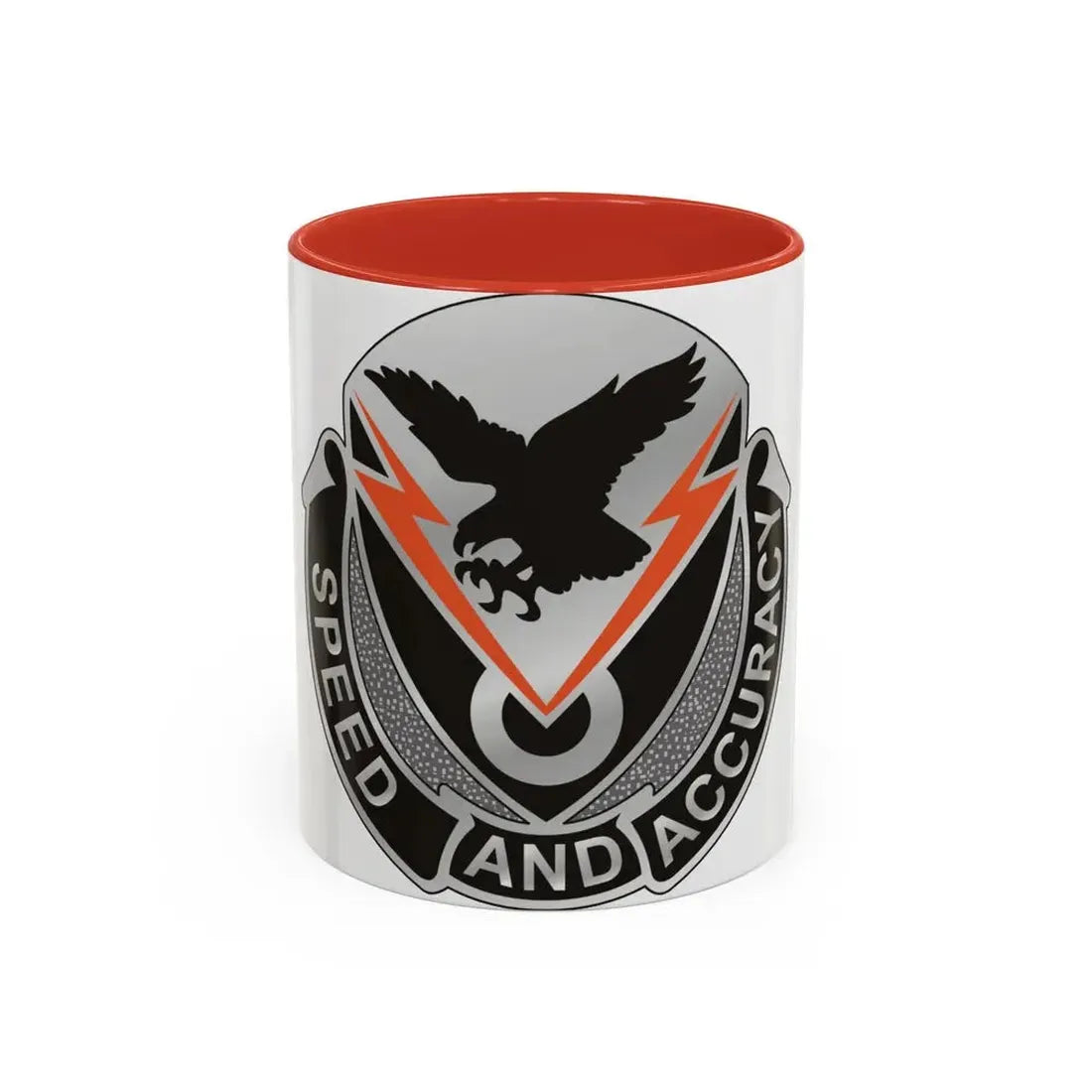 327 Signal Battalion (U.S. Army) Accent Coffee Mug 11oz Red - Go Mug Yourself