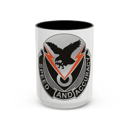 327 Signal Battalion (U.S. Army) Accent Coffee Mug 15oz Black - Go Mug Yourself