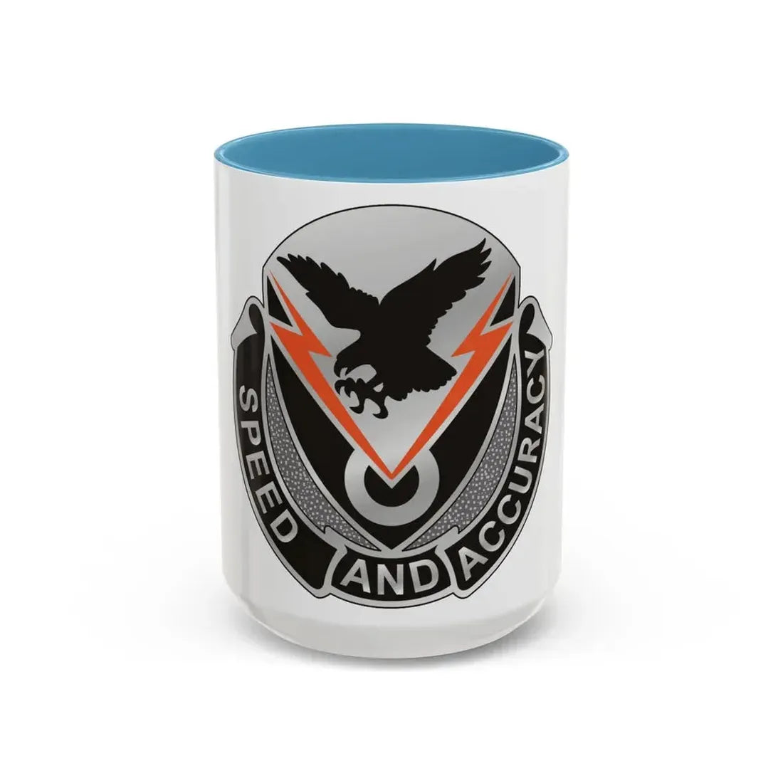 327 Signal Battalion (U.S. Army) Accent Coffee Mug 15oz Light Blue - Go Mug Yourself