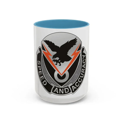 327 Signal Battalion (U.S. Army) Accent Coffee Mug 15oz Light Blue - Go Mug Yourself